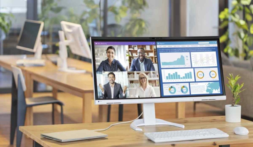 Peluncuran Monitor EIZO FlexScan EV3450XC: Monitor UWQHD dengan Kamera dan Mikrofon&nbsp;Terintegrasi